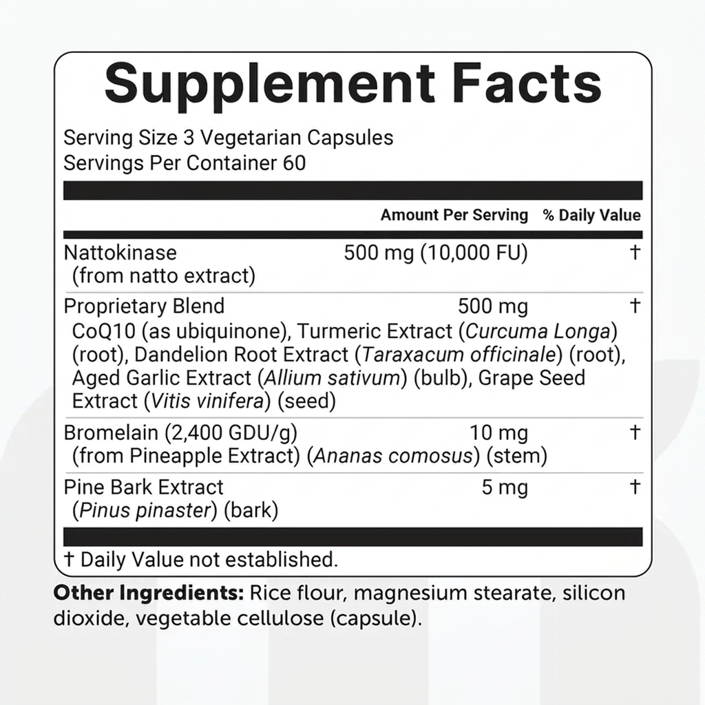 Lipexa Nattokinase - Dissolves the Hardened Plaque Trapped Inside Your Artery